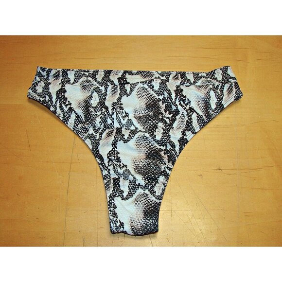 Shein Snakeskin Pattern Two Piece Bikini Set Swimwear Swim High Waist Sz M NWOT - Picture 6 of 10